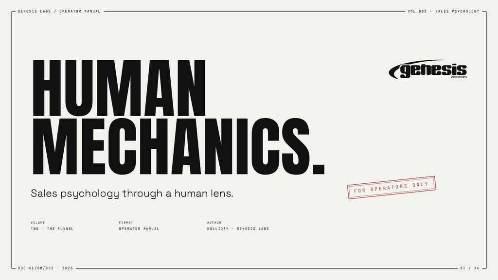 Human Mechanics: Volume Two : Sales Psychology Through a Human Lens by Genesis Labs